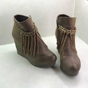 Sbicca wedge booties